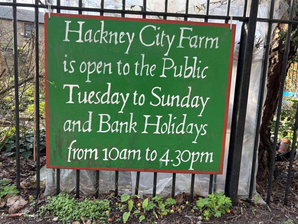 Hackney City Farm in London is a great place to visit for families and adults needing a little respite from the hectic city life.